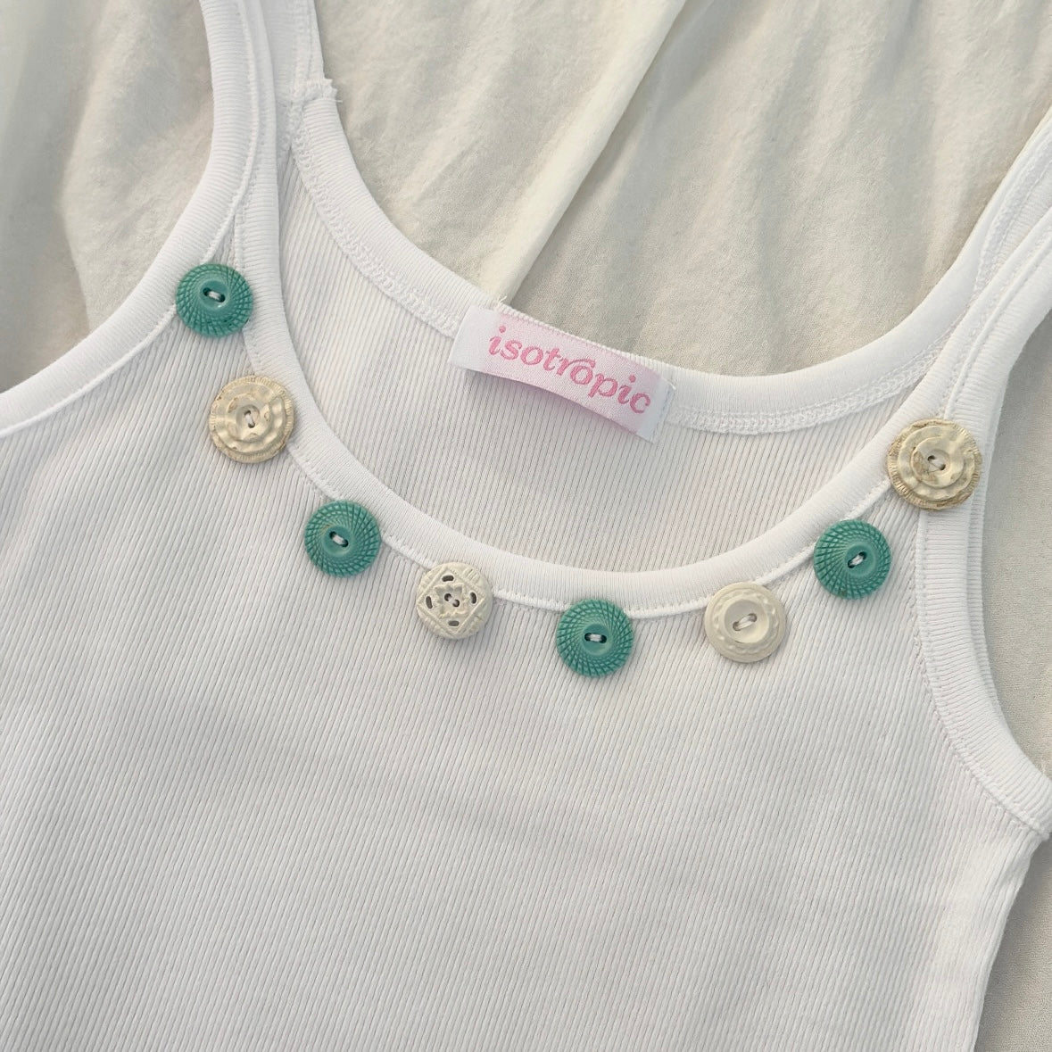 hailey button tank