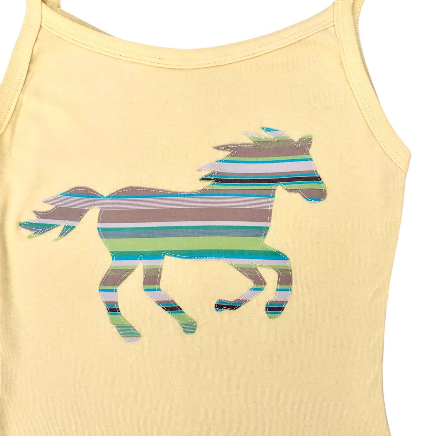 yellow stripe horse cami