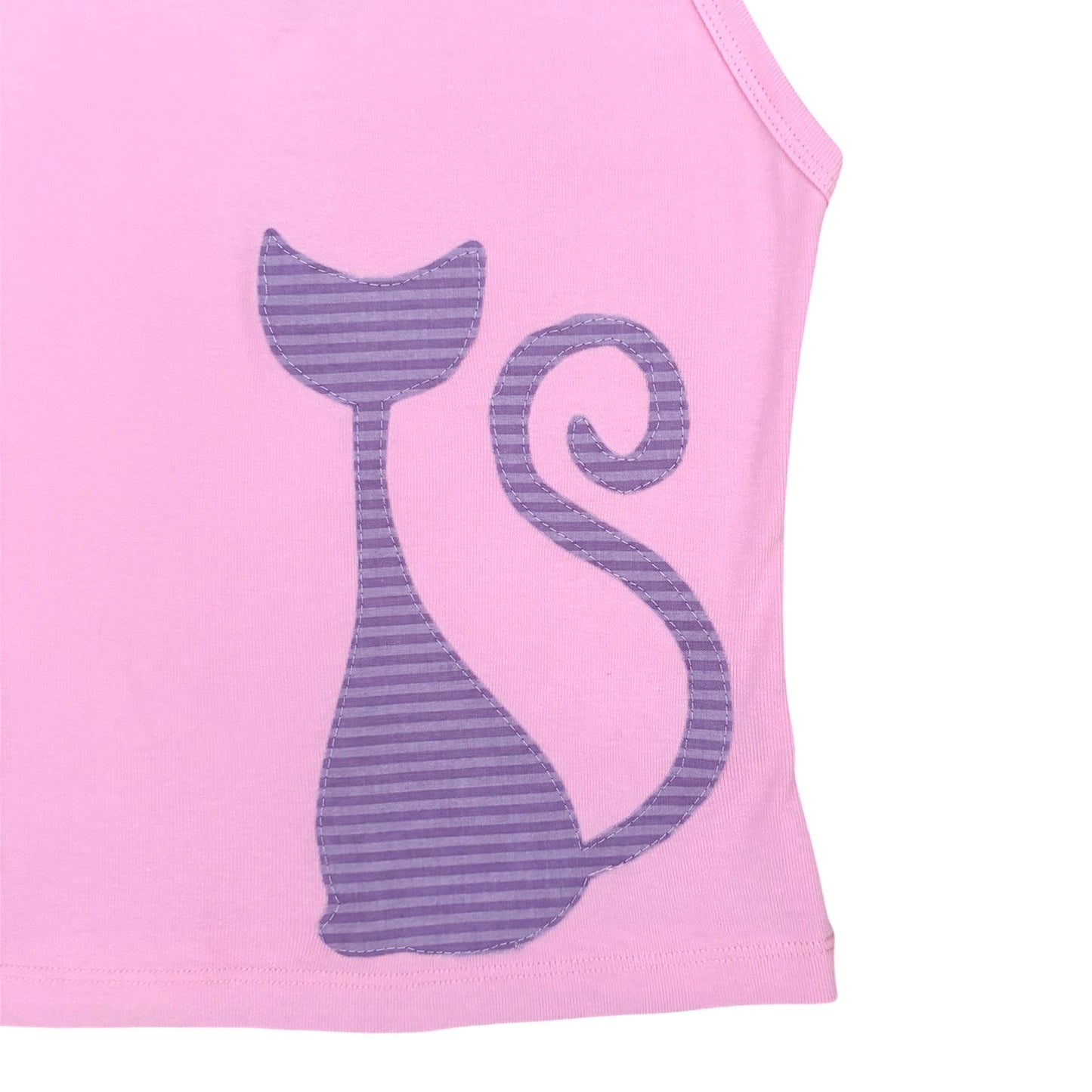 pink striped cat cami