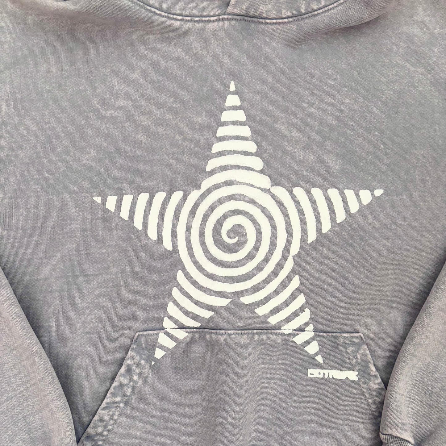 icy grey star hoodie