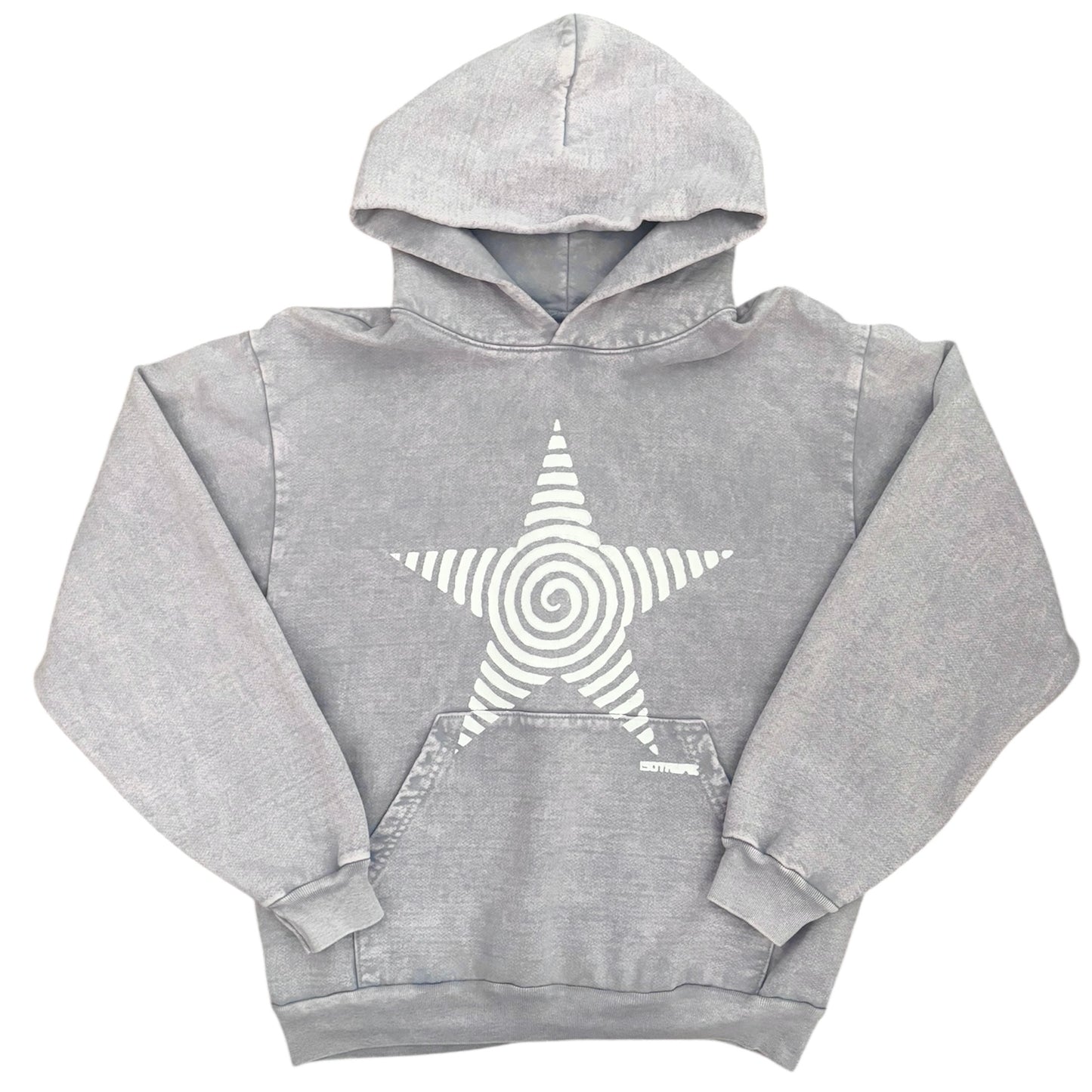 icy grey star hoodie