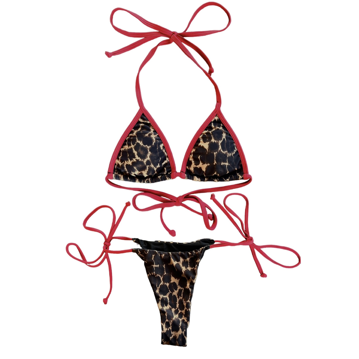 scarlet spots bikini bottom