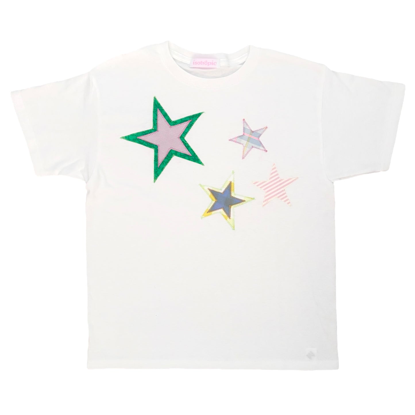 four star patchwork tee