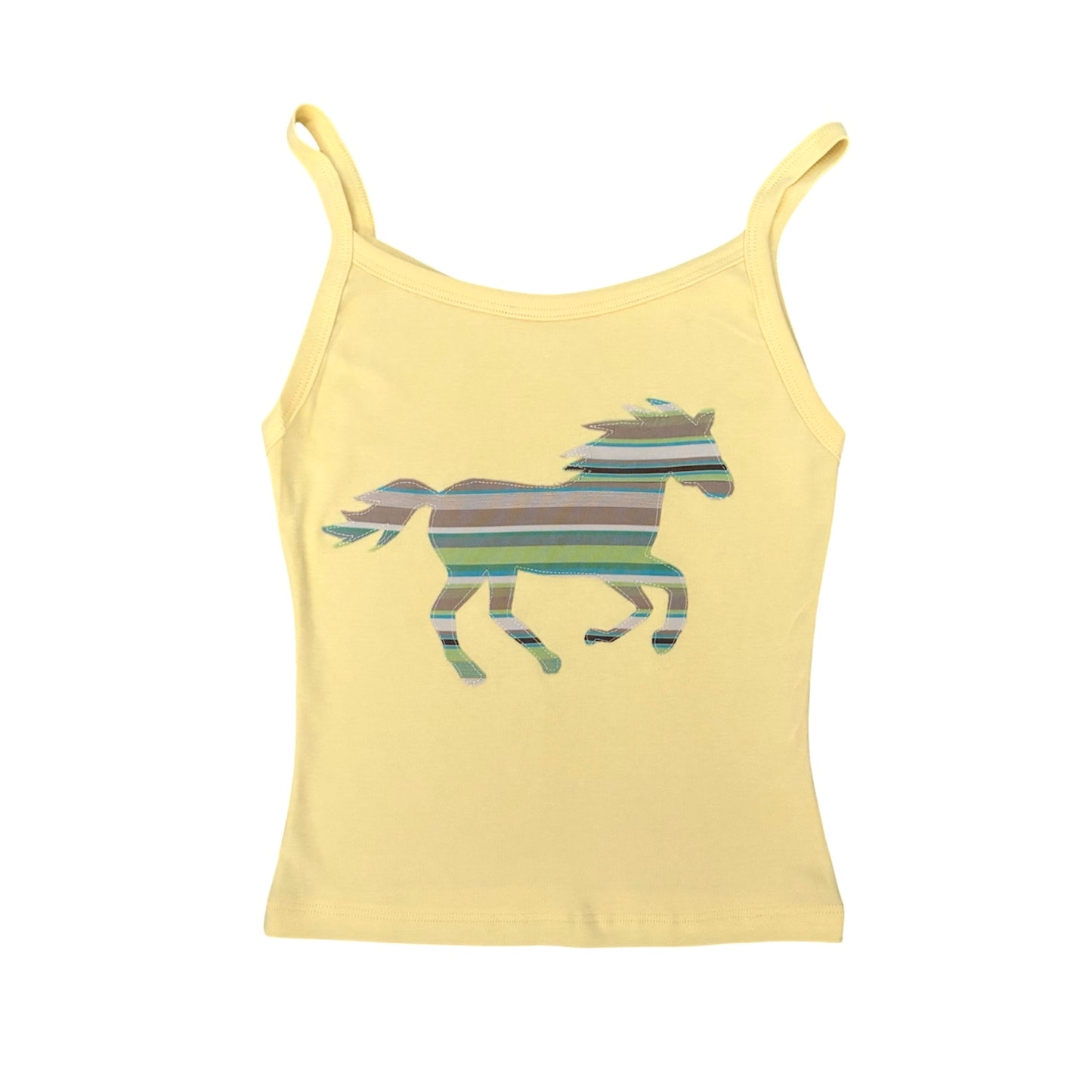 yellow stripe horse cami