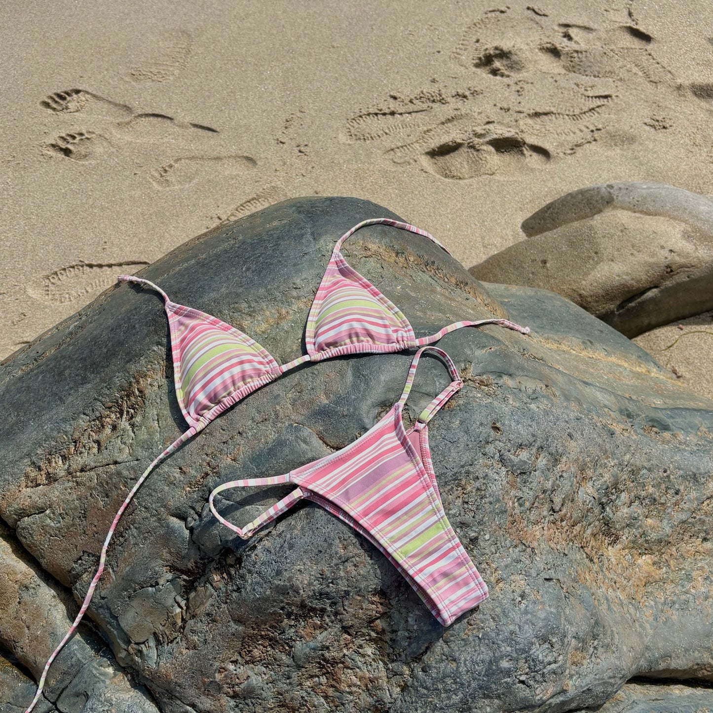 daydream stripe bikini top