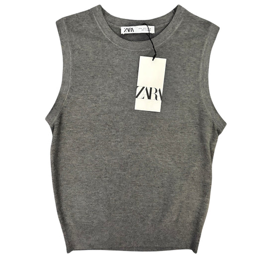 zara grey vest