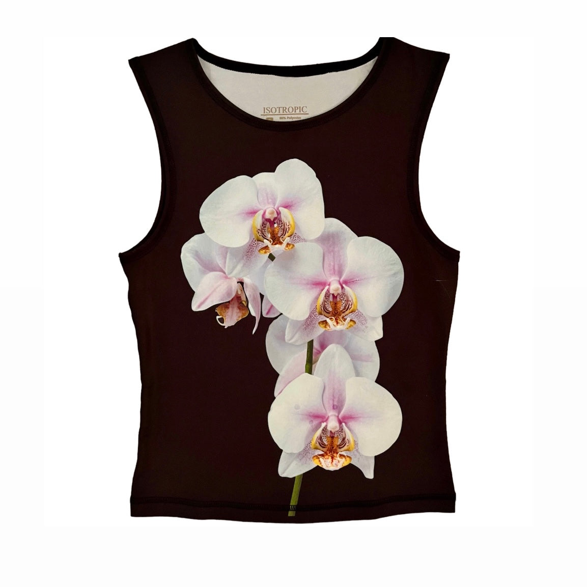 Black Flower Tank – Y2K Floral Tank Top | isotropic