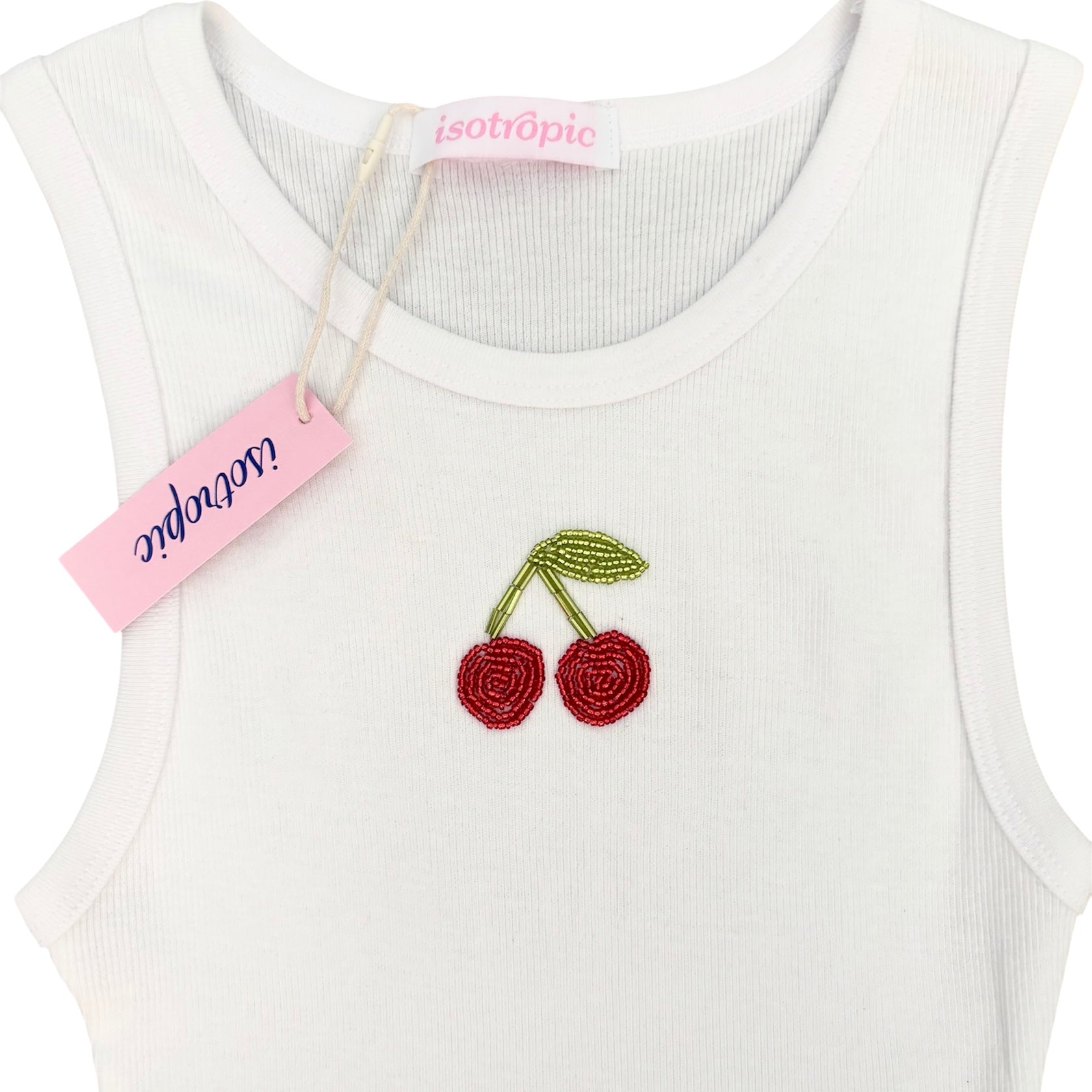 Cuddle Ribbed Knit Tank Cherry