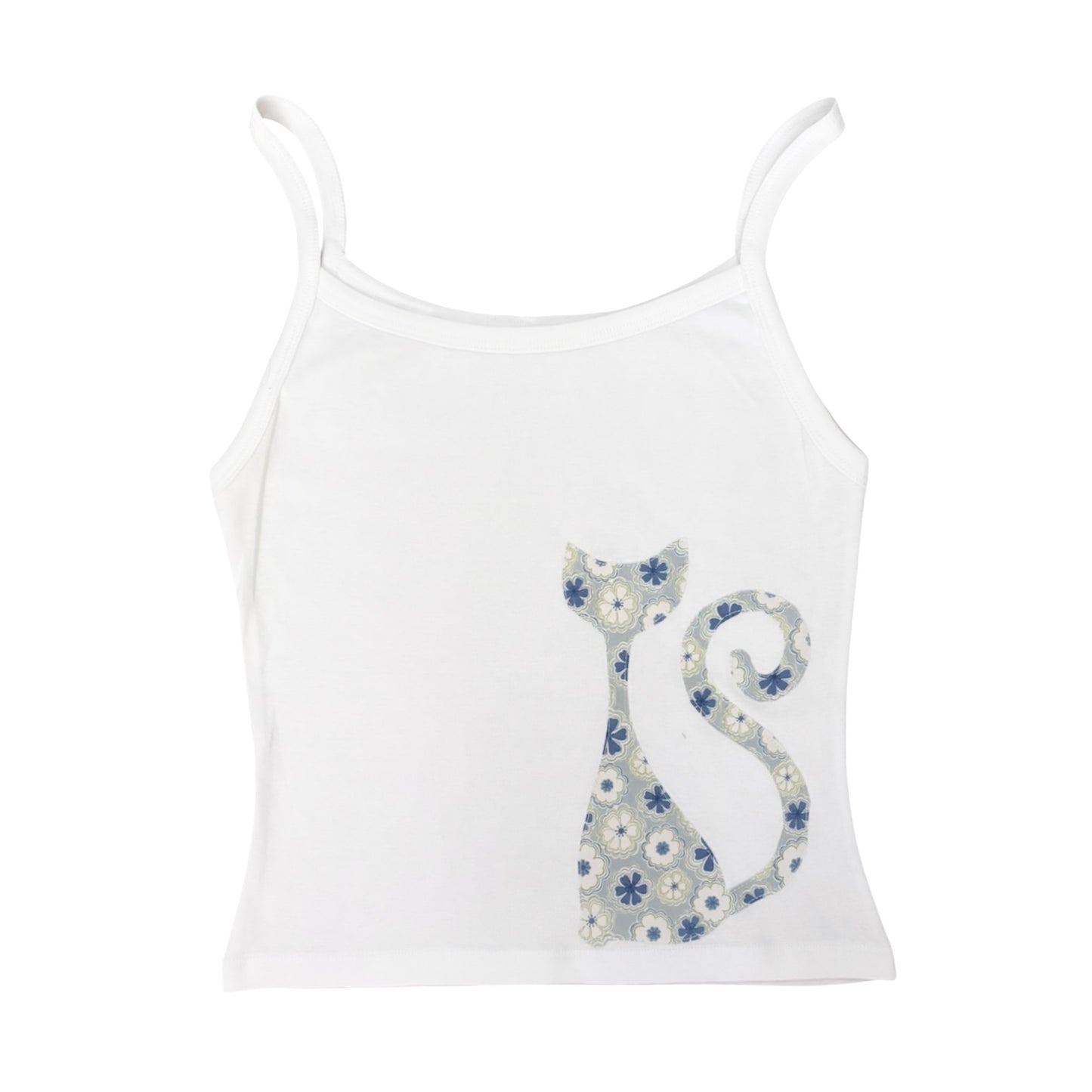 white floral cat cami