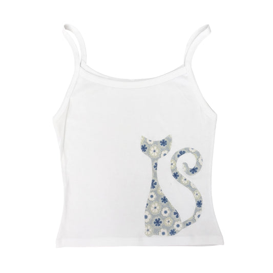 white floral cat cami