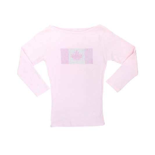maple sparkle boatneck top