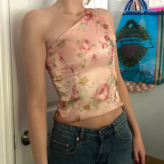 floral one strap top