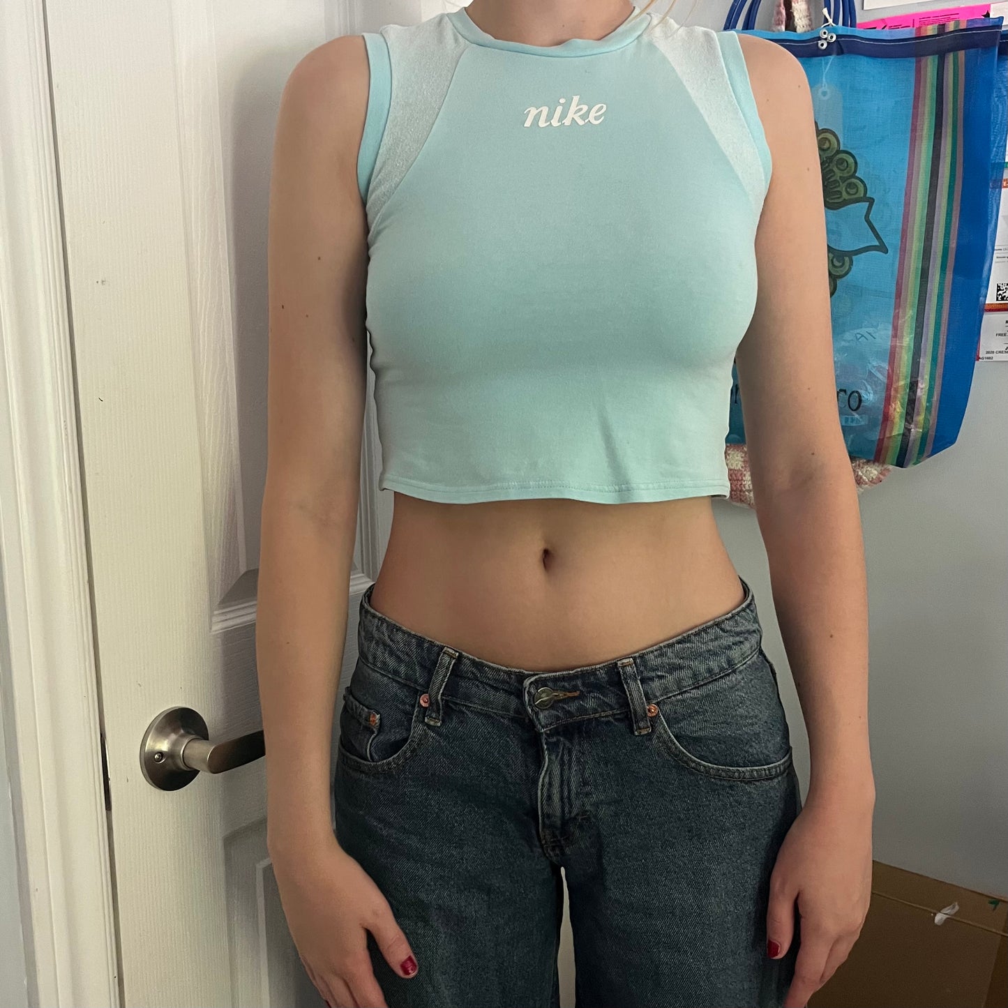 cropped nike tank top