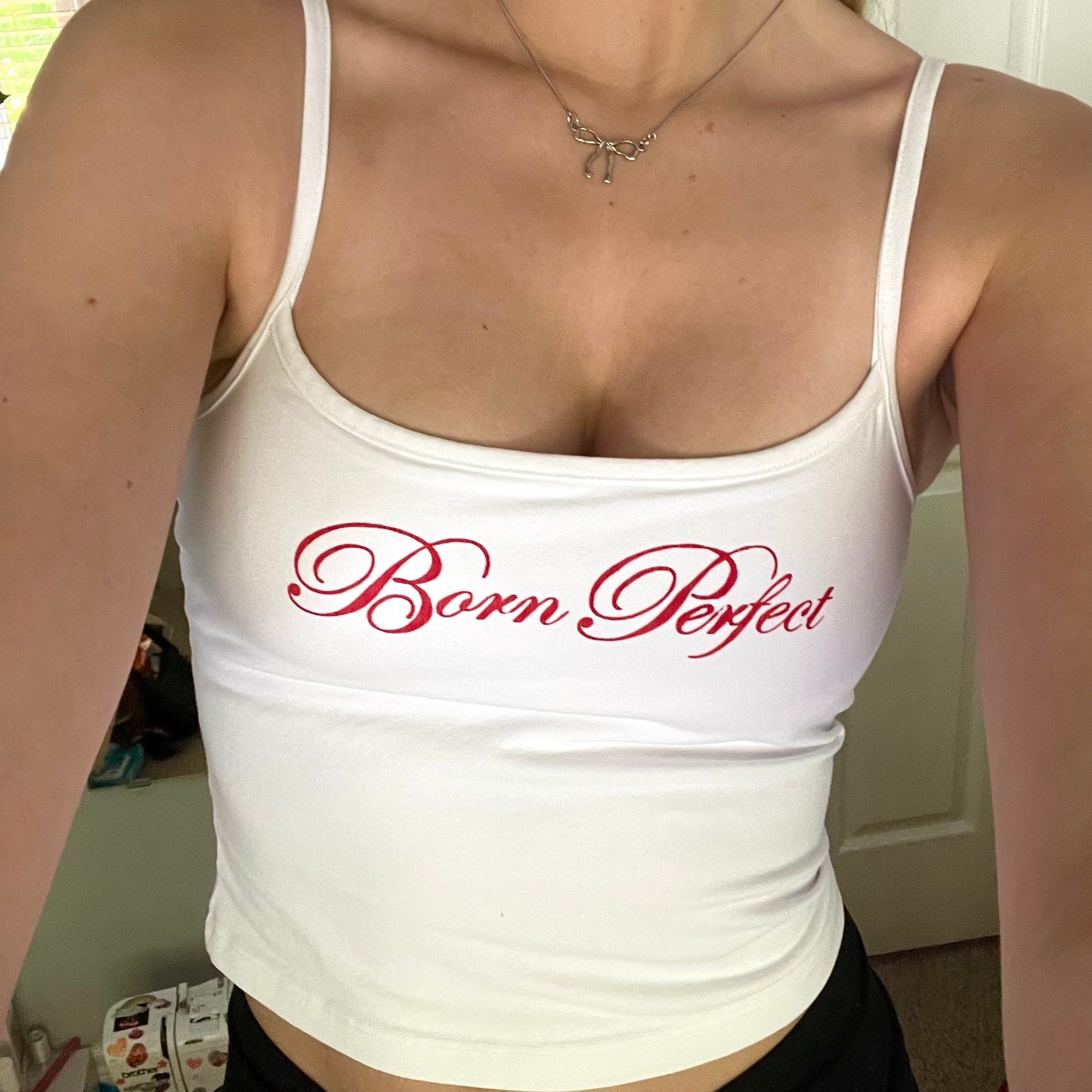 imperfect born perfect tank top