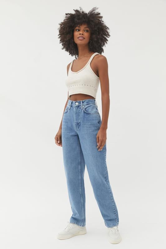 BDG urban outfitters high rise baggy medium wash jeans
