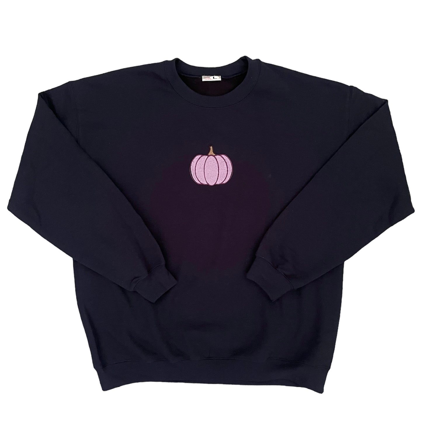 navy pumpkin crewneck