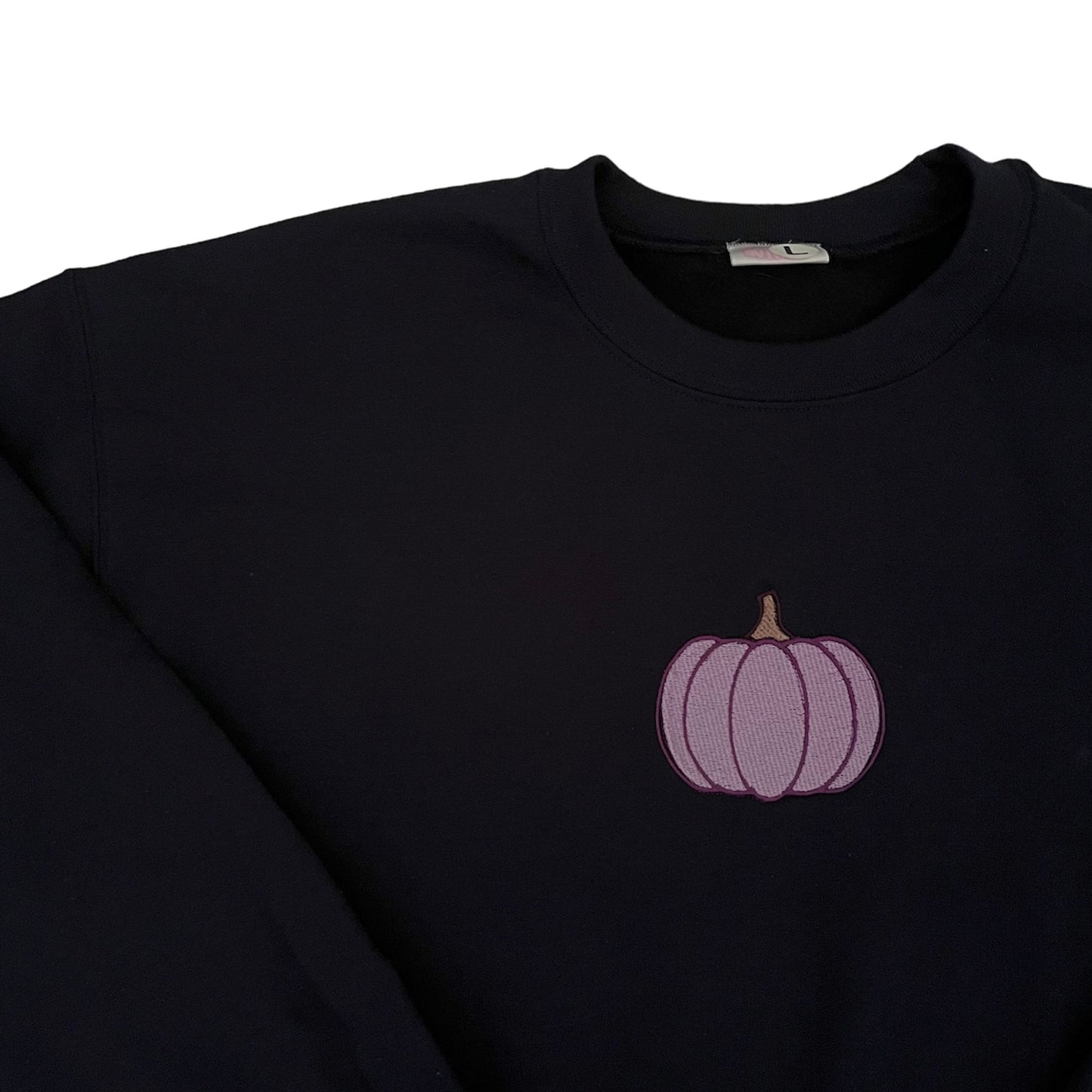 navy pumpkin crewneck