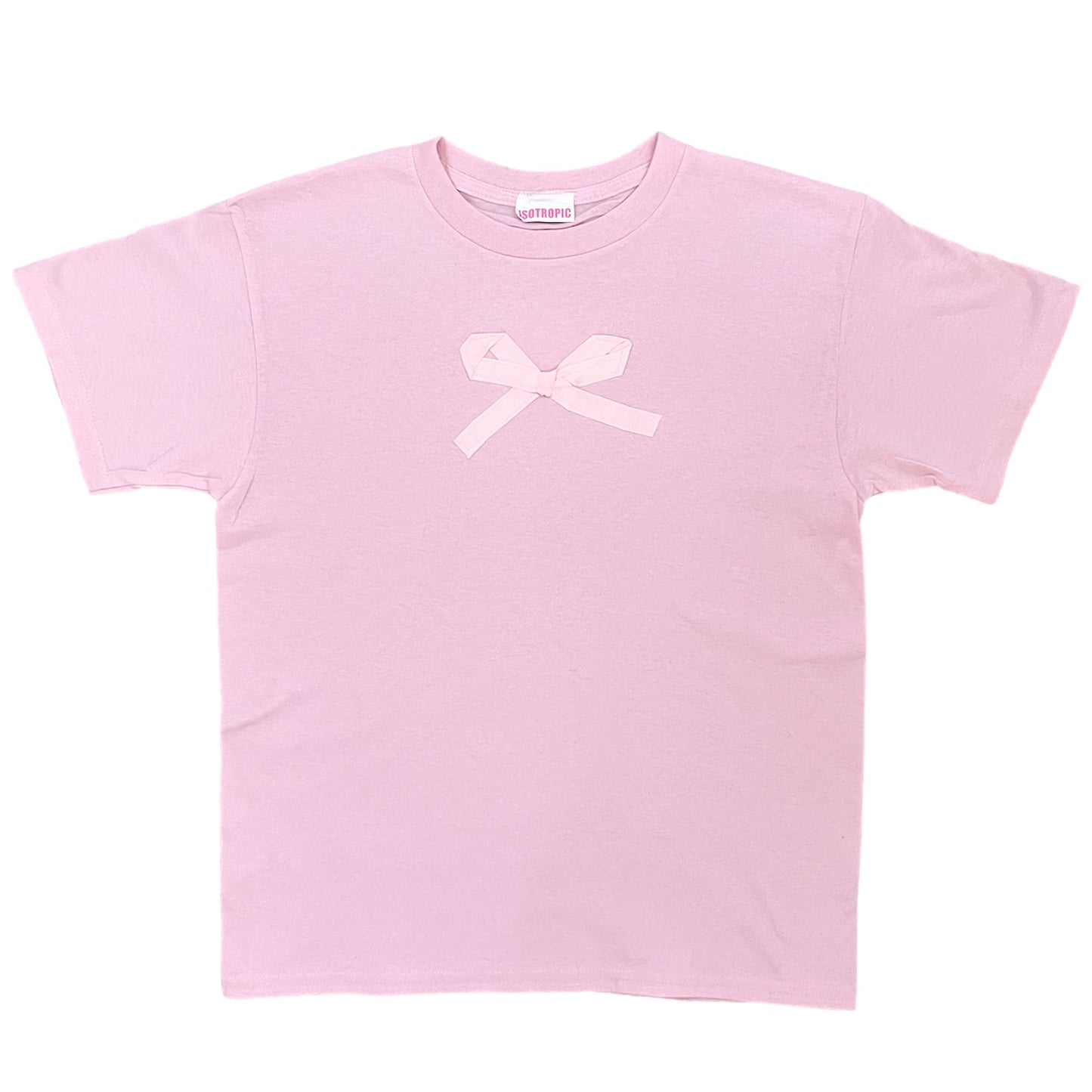 pink bow tee