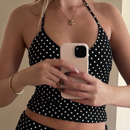 classic polka dot tank