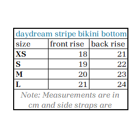 daydream stripe bikini bottom