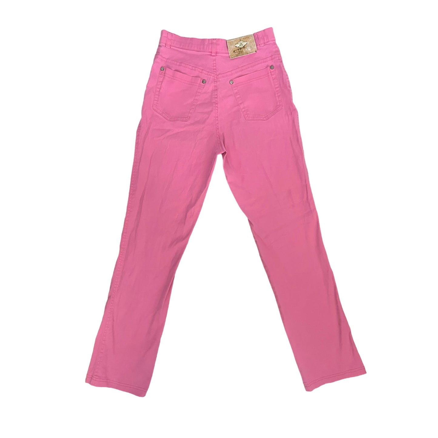 pink straight leg jeans