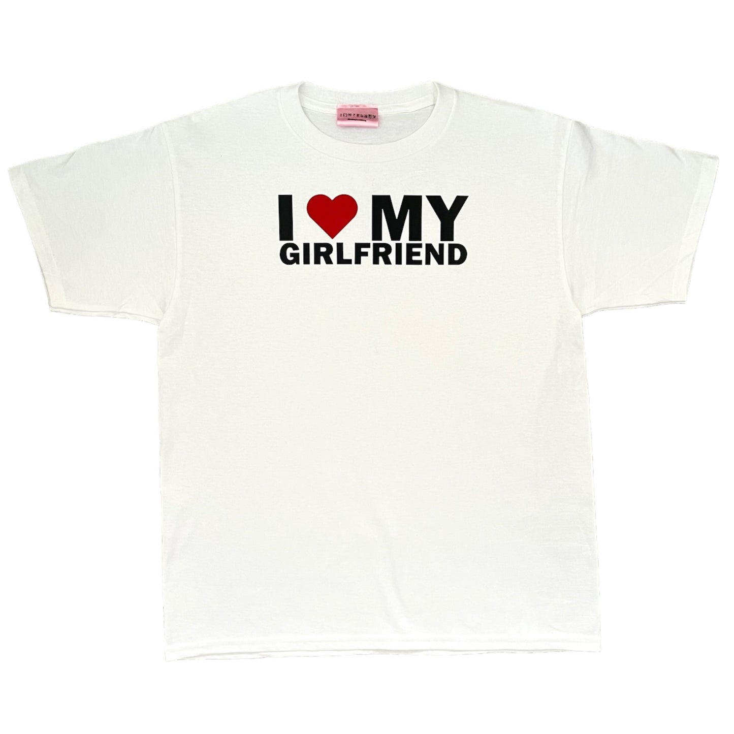 i heart my girlfriend white tee